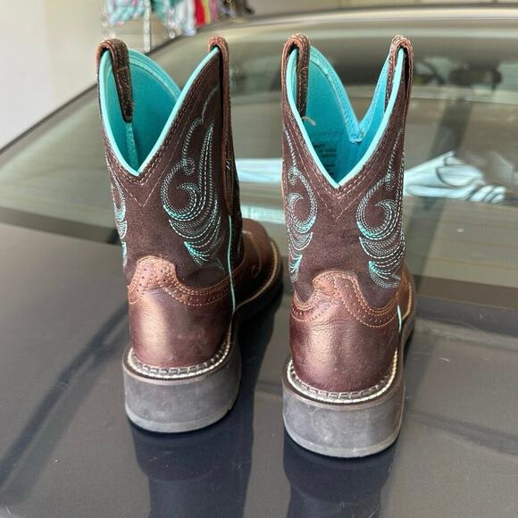 Ariat Fatbaby Heritage Dapper Western Boots Women’s Size‎ 6.5 Royal Chocolate - Picture 10 of 16